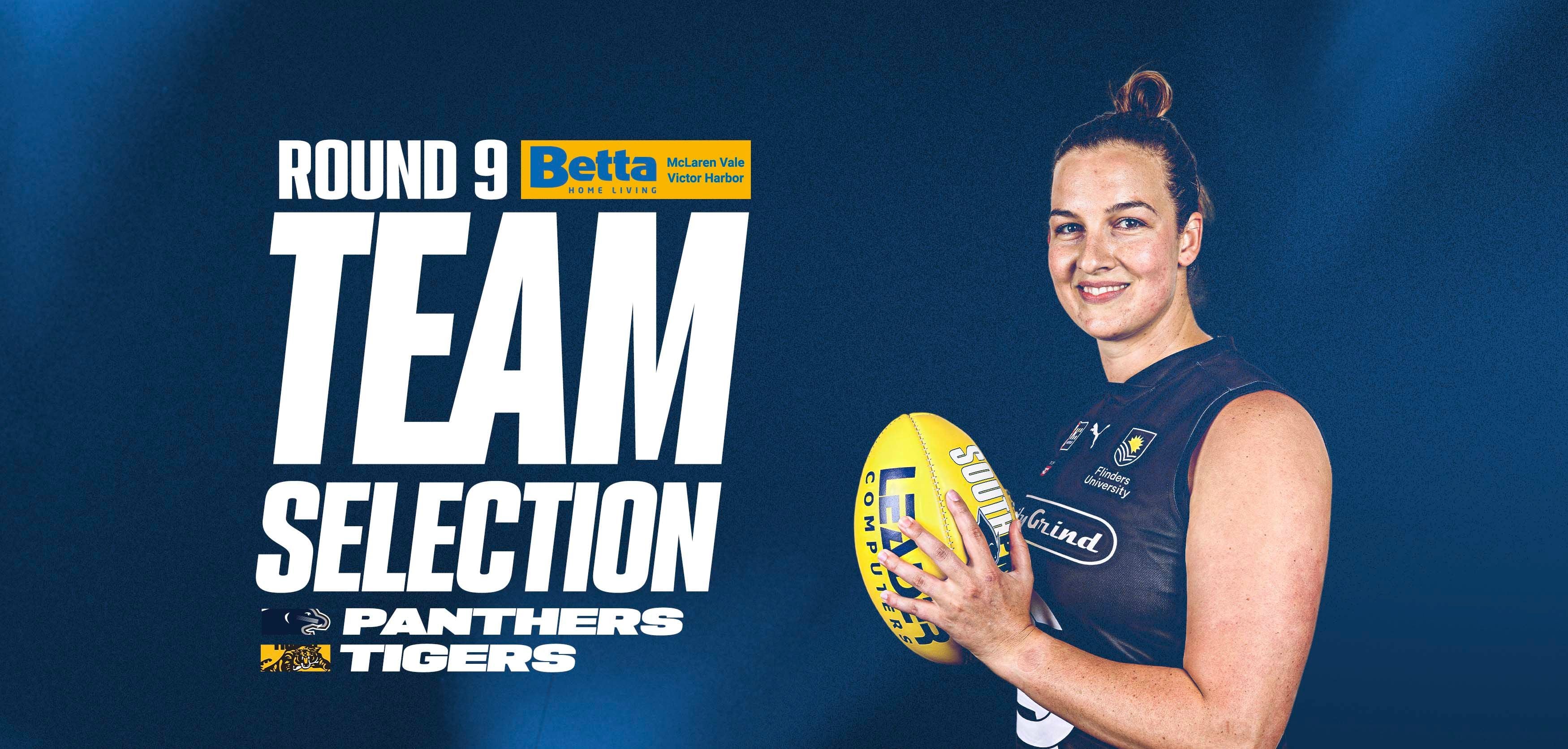 BETTA Team Selection: SANFLW Rd 9 vs Glenelg BETTA Team Selection: SANFLW Rd 9 vs Glenelg